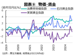 図表⑨　物価・賃金