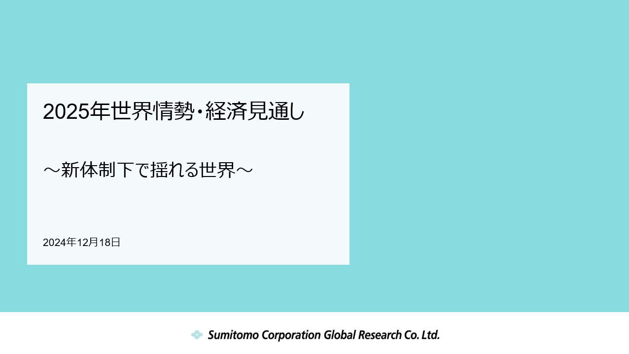 2025年世界情勢・経済見通し《scgr20th.com新着情報》