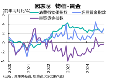 図表9　物価・賃金